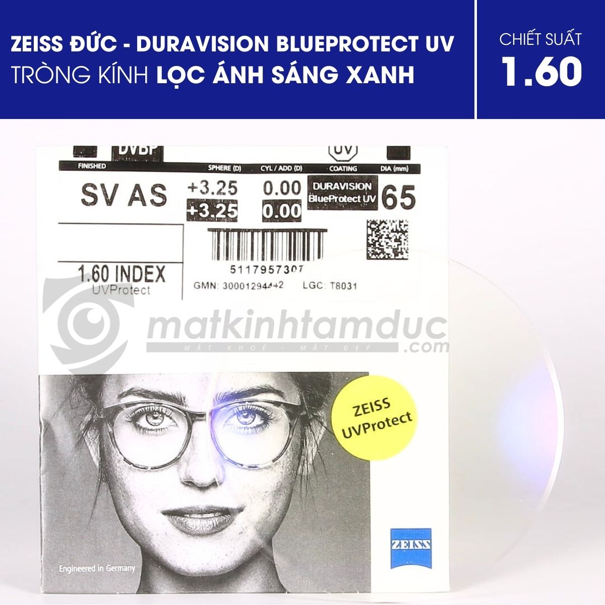 ZEISS DuraVision BlueProtect UV - Tròng kính ánh sáng xanh - Ảnh 5