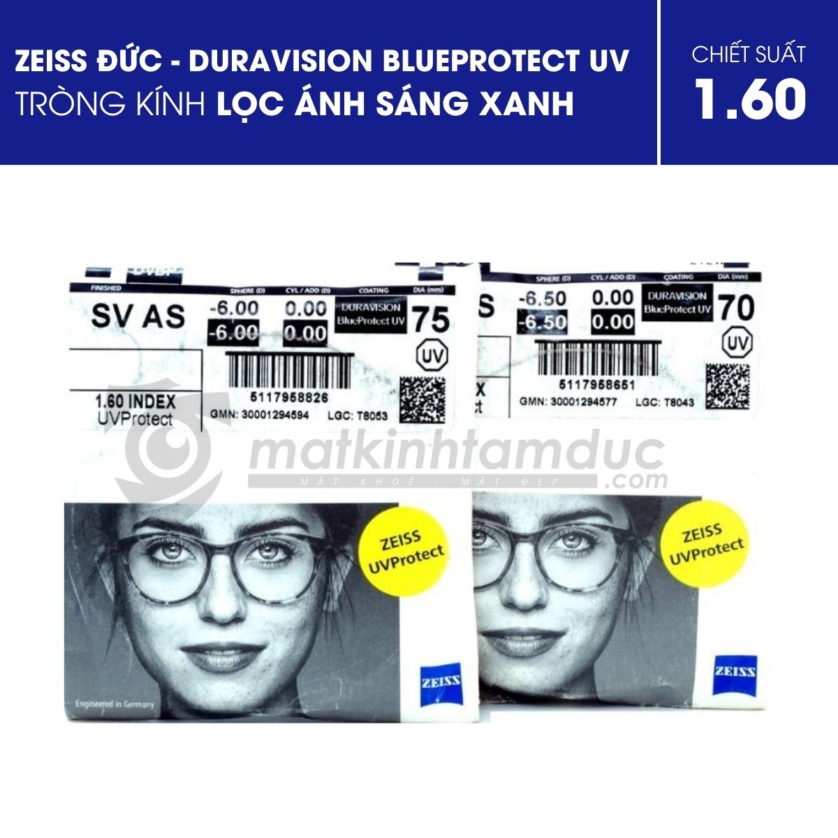 ZEISS DuraVision BlueProtect UV - Tròng kính ánh sáng xanh - Ảnh 2