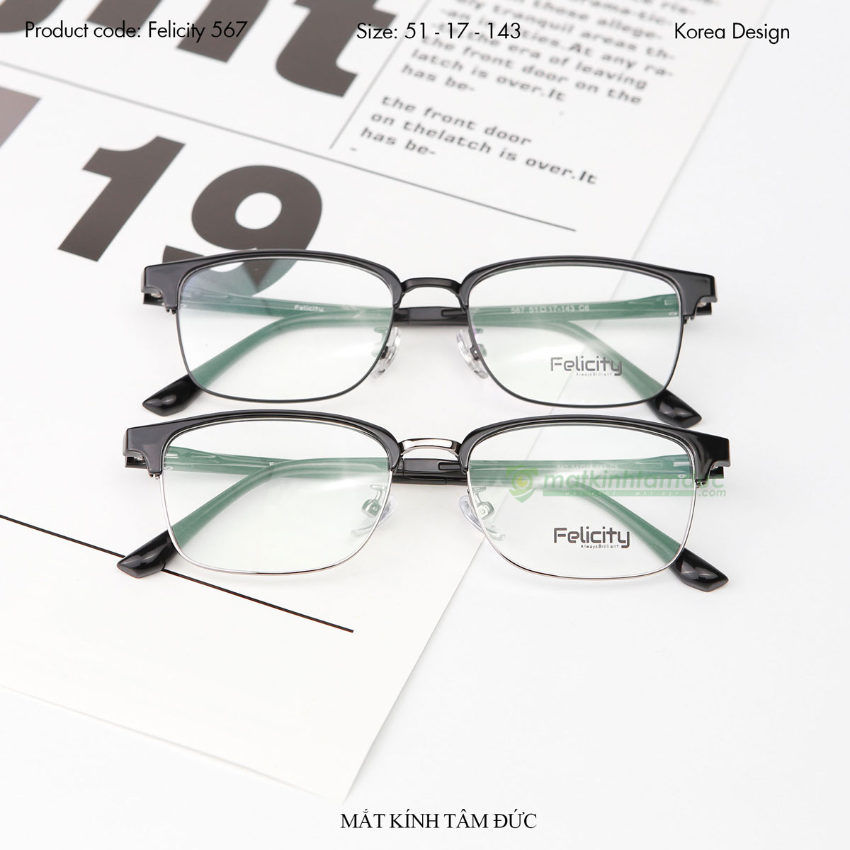 Gọng kính FELICITY 567 - Ảnh 6