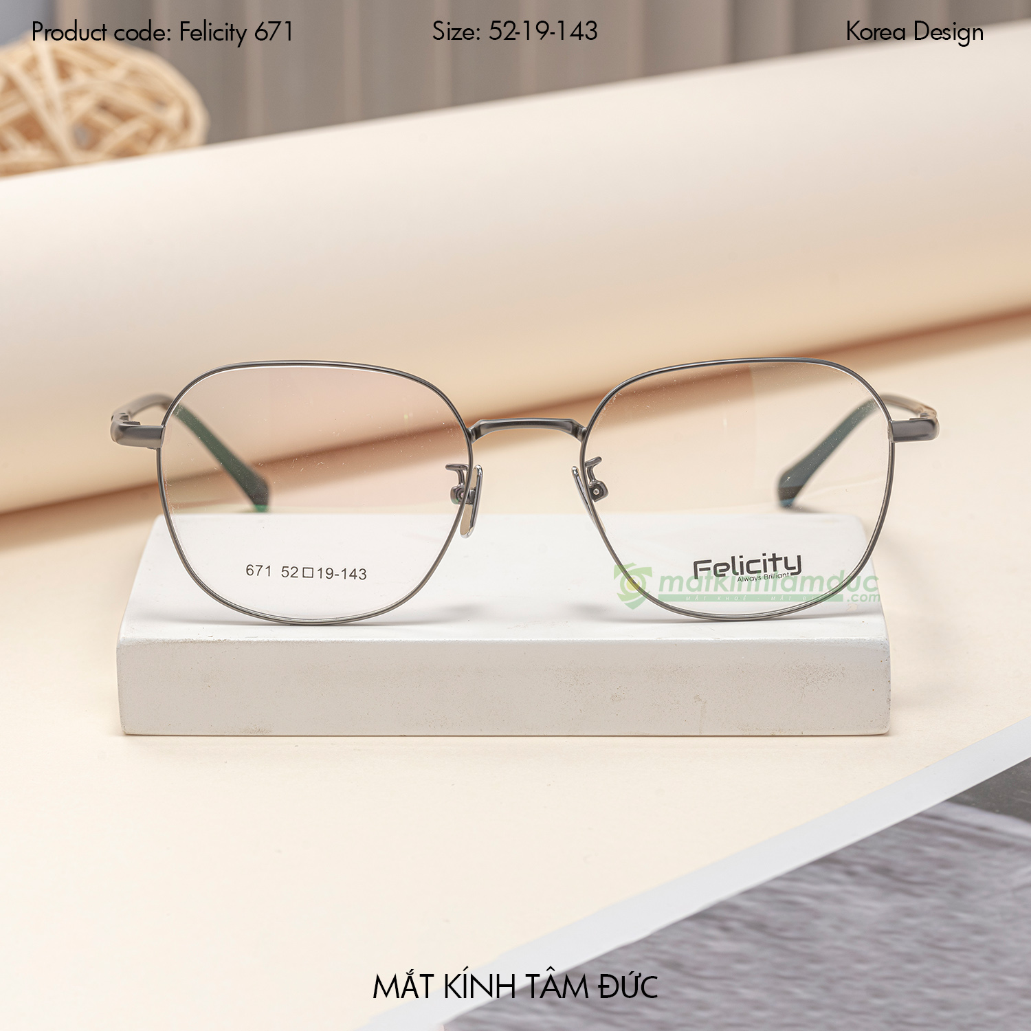 Gọng kính FELICITY FE671 - Ảnh 1