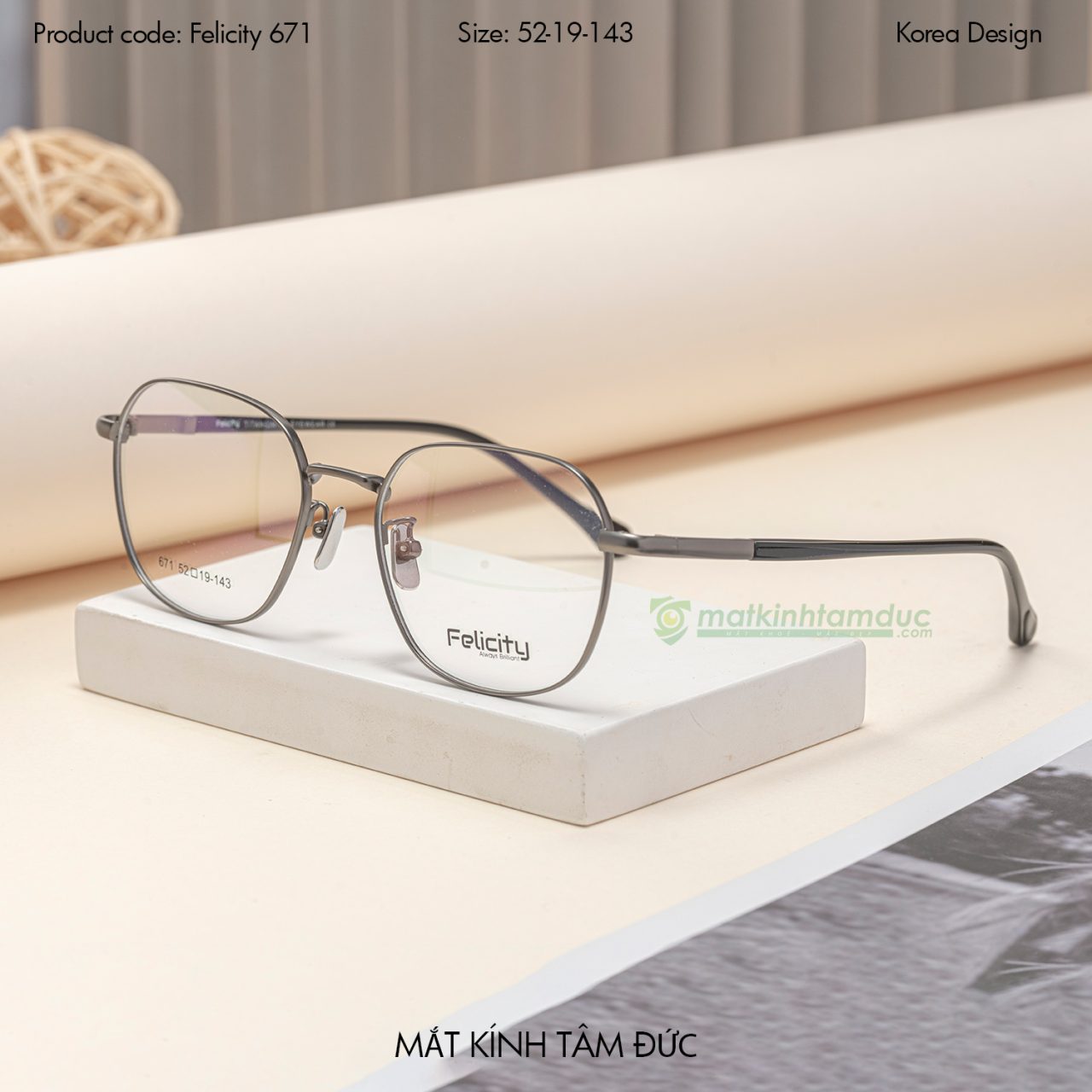 Gọng kính FELICITY FE671 - Ảnh 3