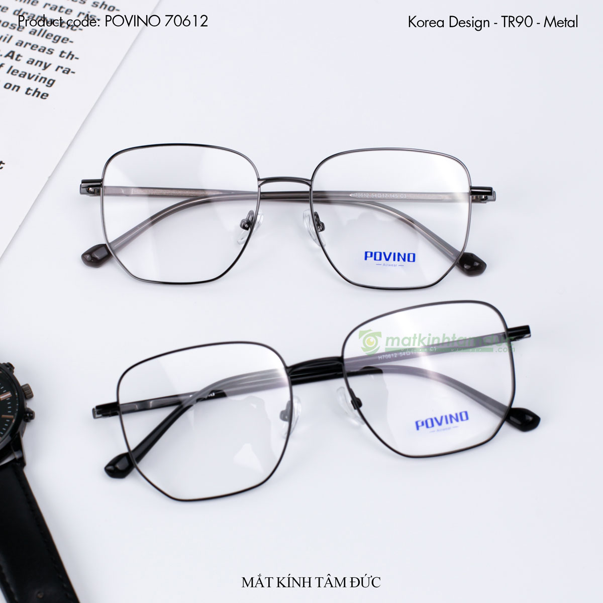 Gọng kính POVINO 70612 - Ảnh 5