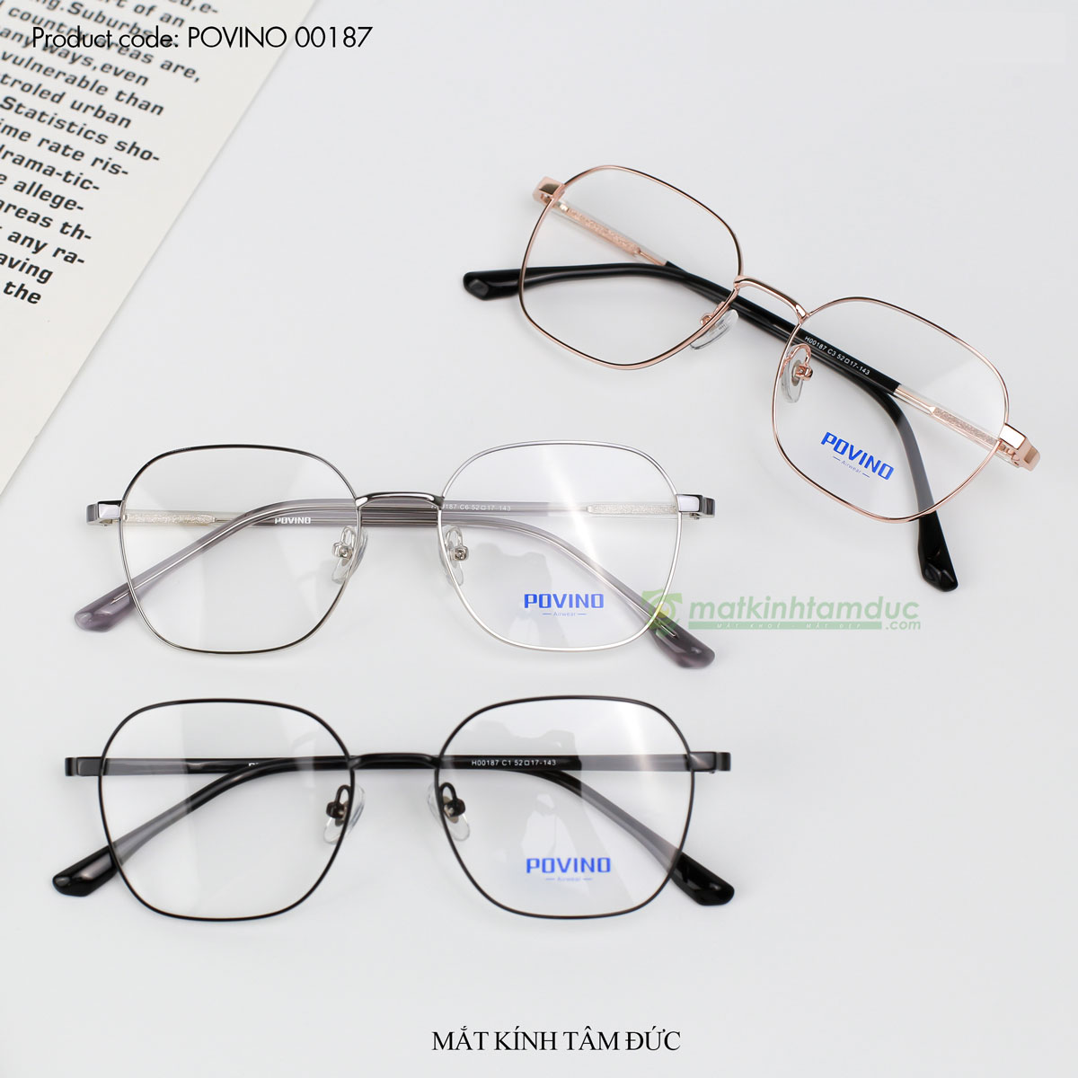Gọng kính POVINO 00187 - Ảnh 7