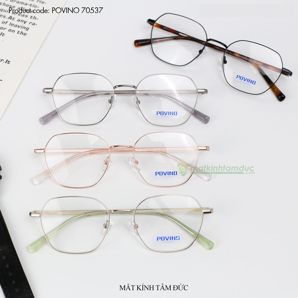 Gọng kính POVINO 70537 - Ảnh 8