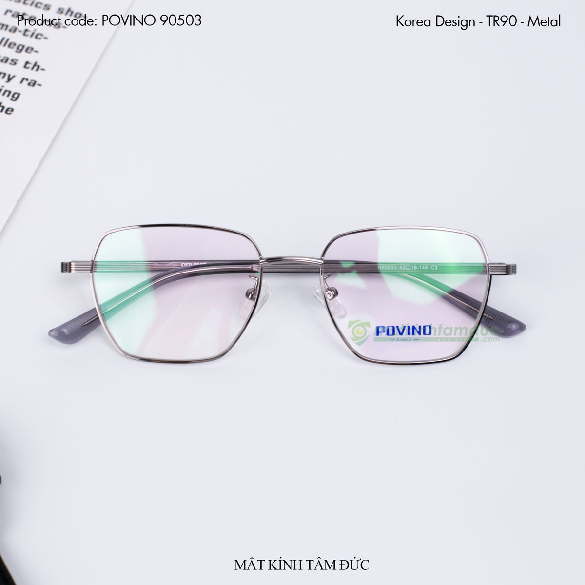 Gọng kính POVINO PO90503 - Ảnh 6