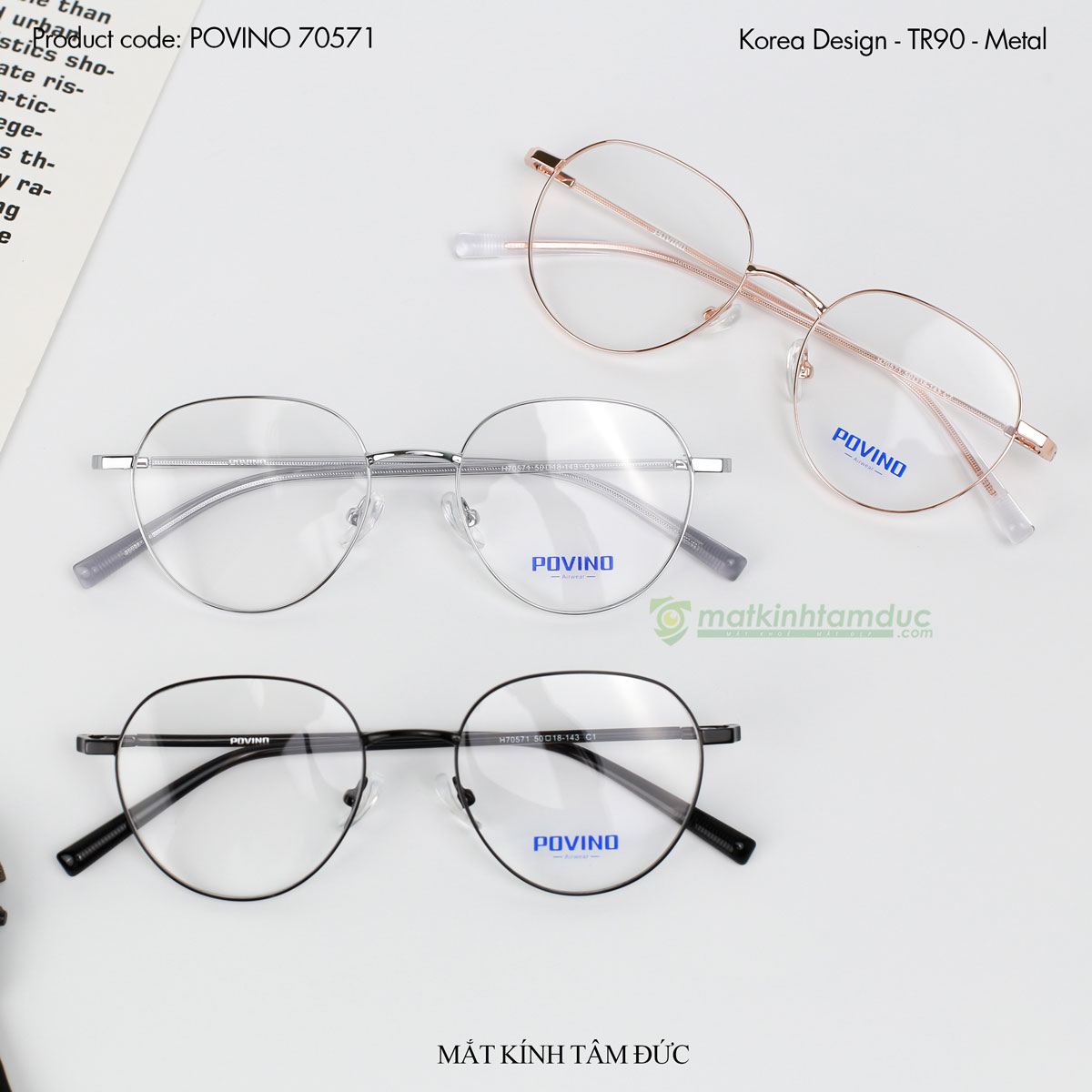 Gọng kính POVINO 70571 - Ảnh 7