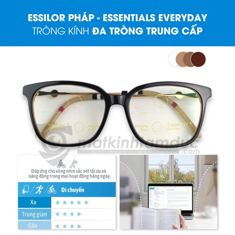 Kính đa tròng Essilor Essentials Everyday Plus - Ảnh 3