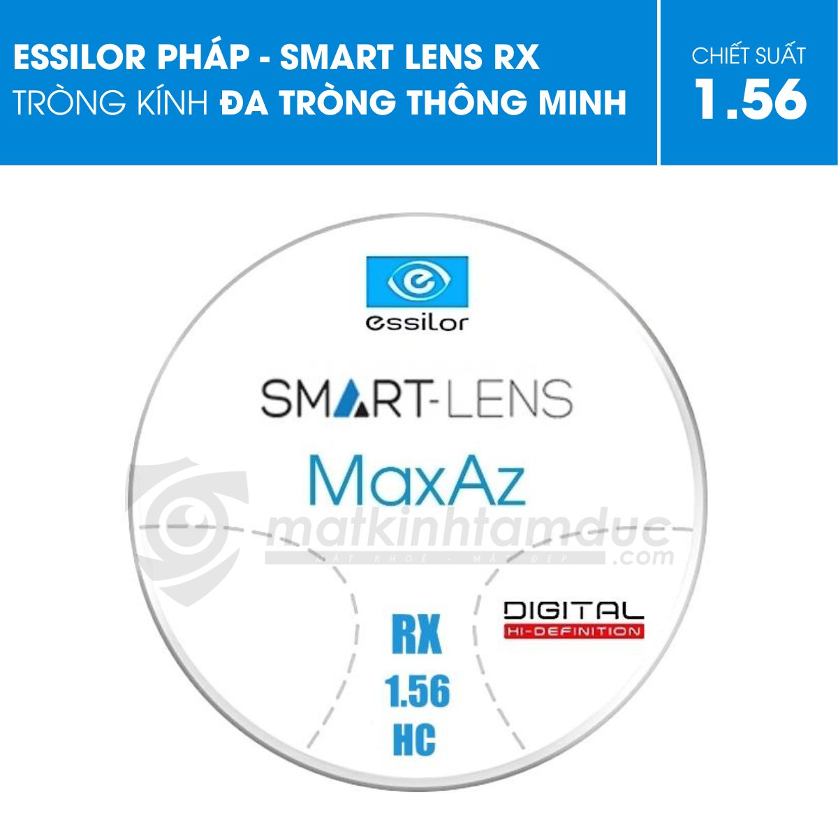 Tròng kính đa tròng Essilor Smart-Lens RX (Đặt đánh) - Ảnh 3