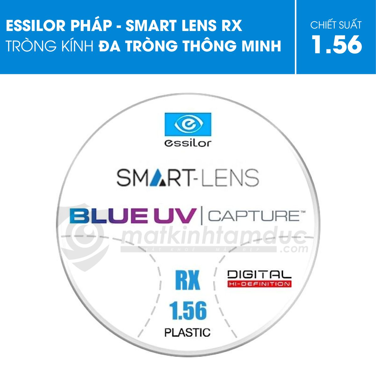 Tròng kính đa tròng Essilor Smart-Lens RX (Đặt đánh) - Ảnh 4