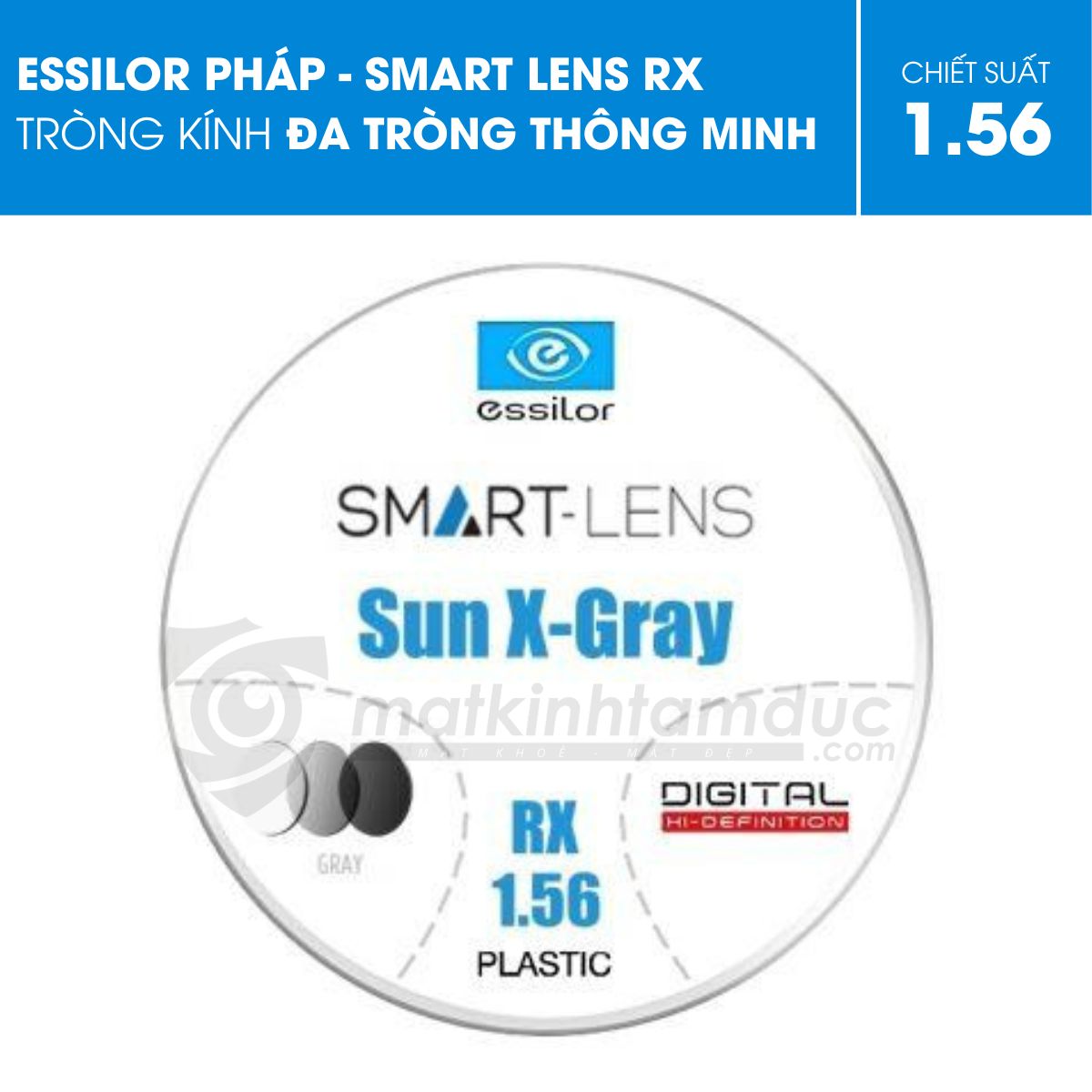 Tròng kính đa tròng Essilor Smart-Lens RX (Đặt đánh) - Ảnh 5