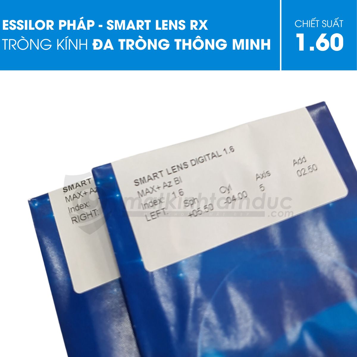 Tròng kính đa tròng Essilor Smart-Lens RX (Đặt đánh) - Ảnh 1