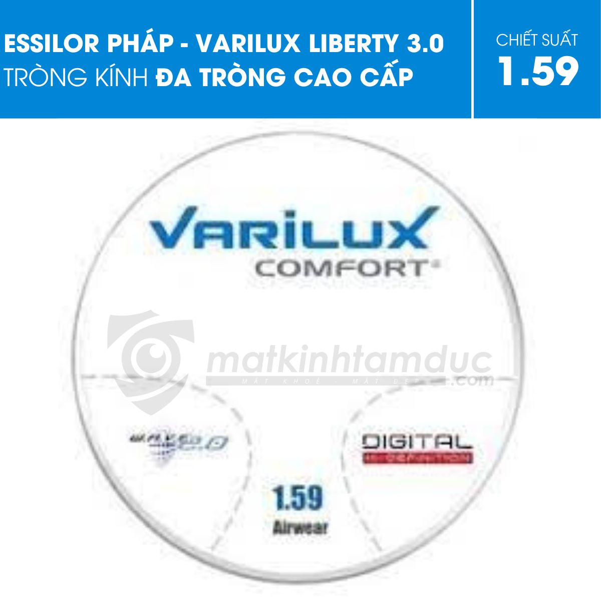 Kính đa tròng Varilux Liberty 3.0 Crizal Rock - Ảnh 11