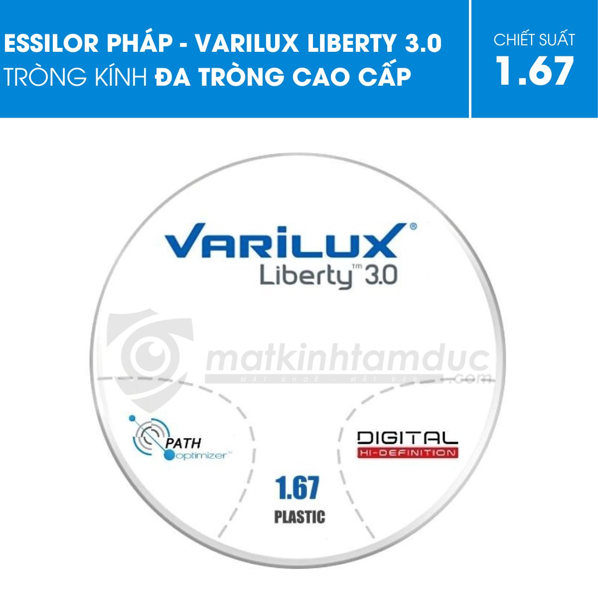 Kính đa tròng Varilux Liberty 3.0 Crizal Rock - Ảnh 13