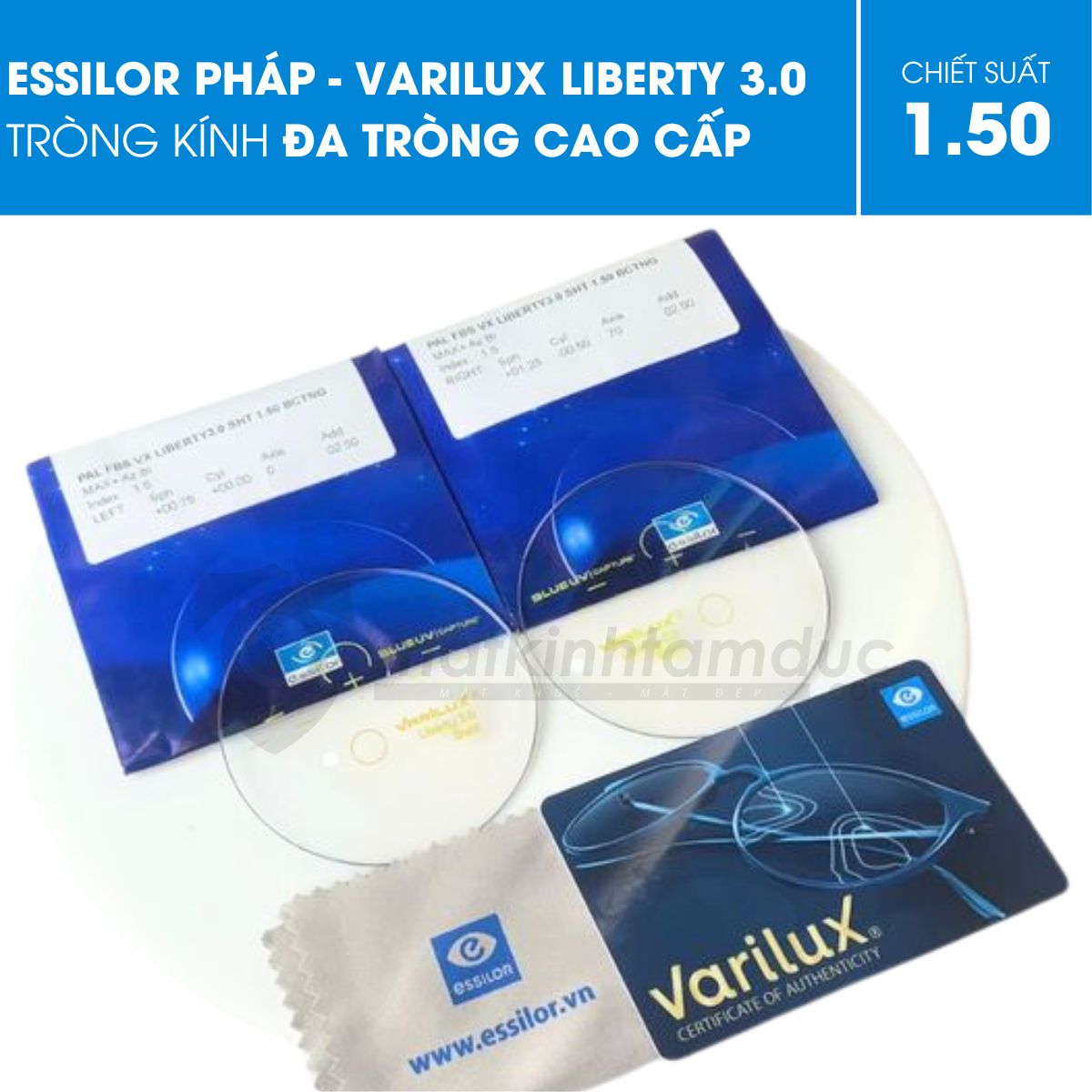 Kính đa tròng Varilux Liberty 3.0 Crizal Rock - Ảnh 1