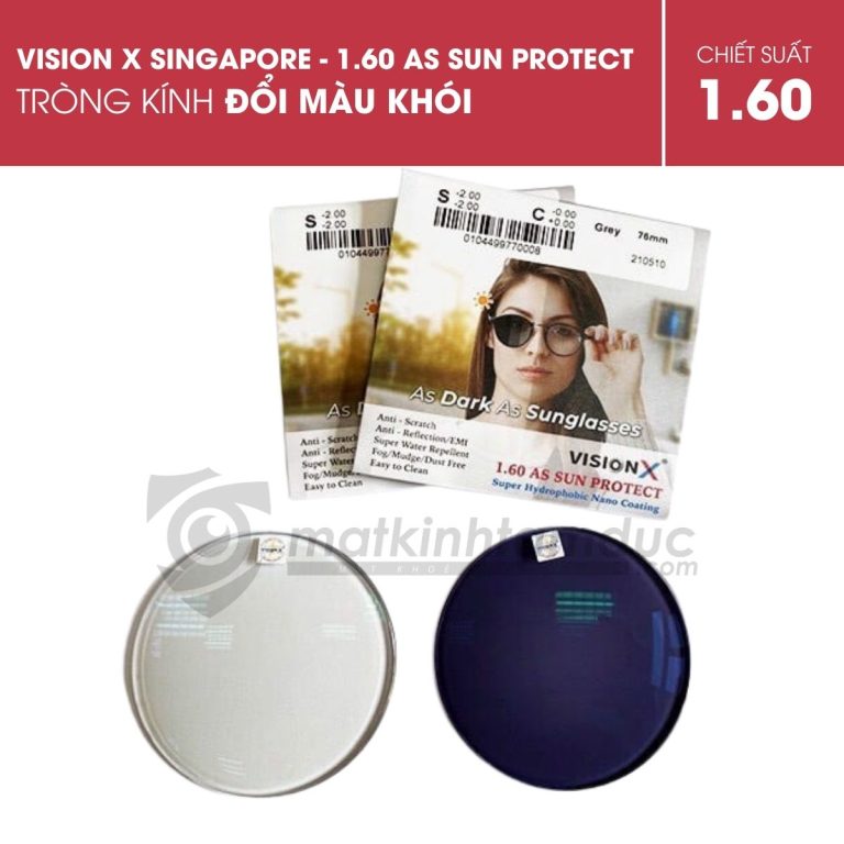 Tròng kính đổi màu VisionX - Singapore - Ảnh 2