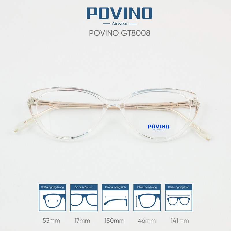 Gọng kính POVINO GT8008 - Ảnh 2