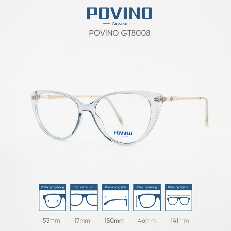Gọng kính POVINO GT8008 - Ảnh 8