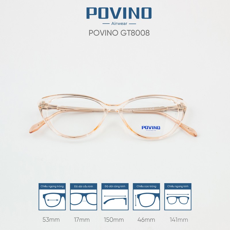 Gọng kính POVINO GT8008 - Ảnh 6