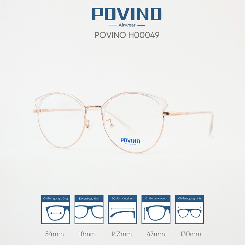 Gọng kính POVINO H00049