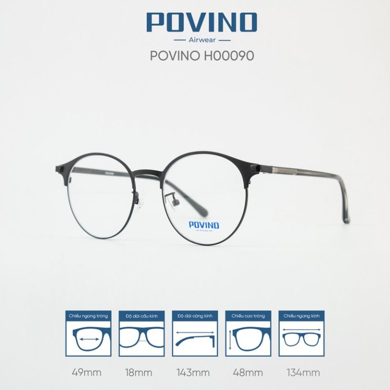 Gọng kính POVINO H00090 - Ảnh 9