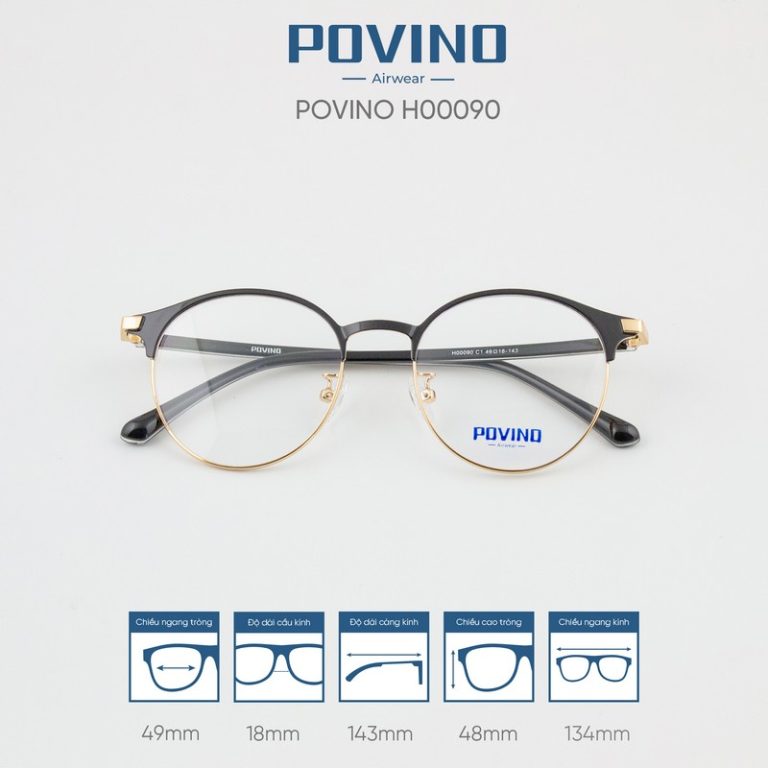 Gọng kính POVINO H00090 - Ảnh 4