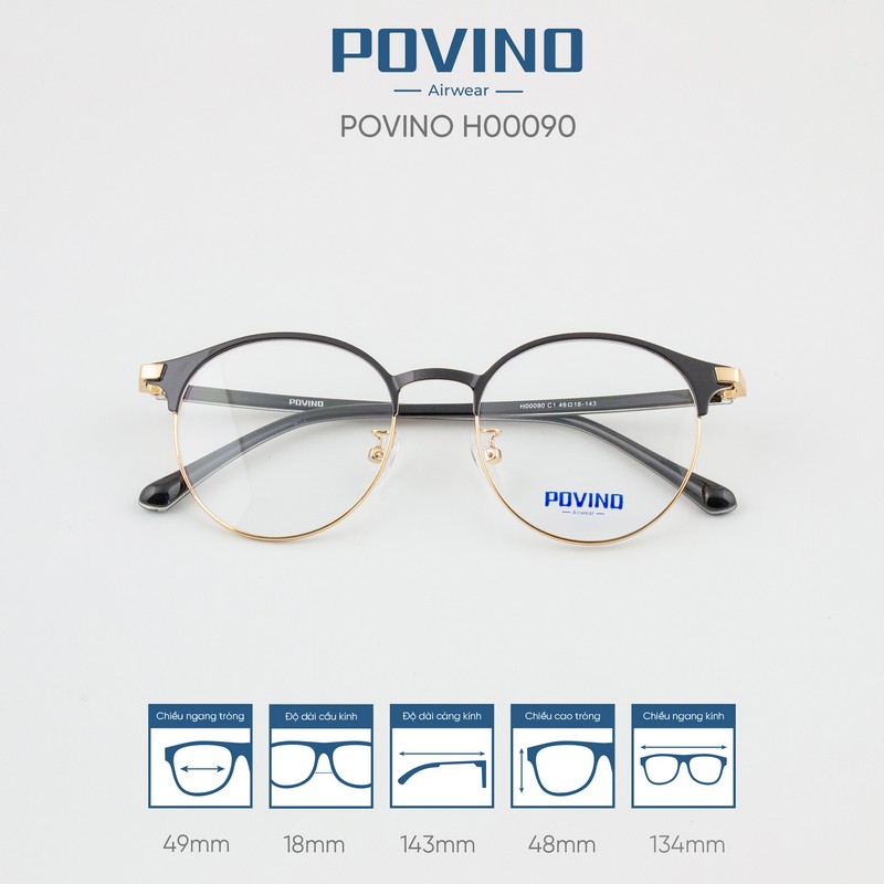 Gọng kính POVINO H00090 - Ảnh 4