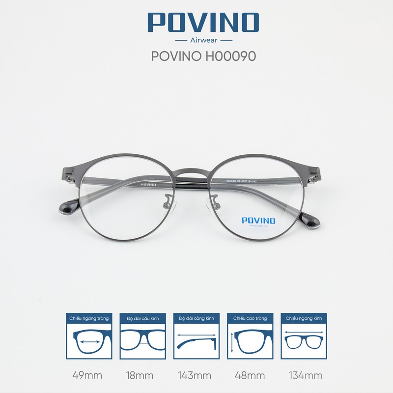 Gọng kính POVINO H00090 - Ảnh 3