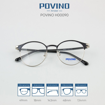 Gọng kính POVINO H00090 - Ảnh 2