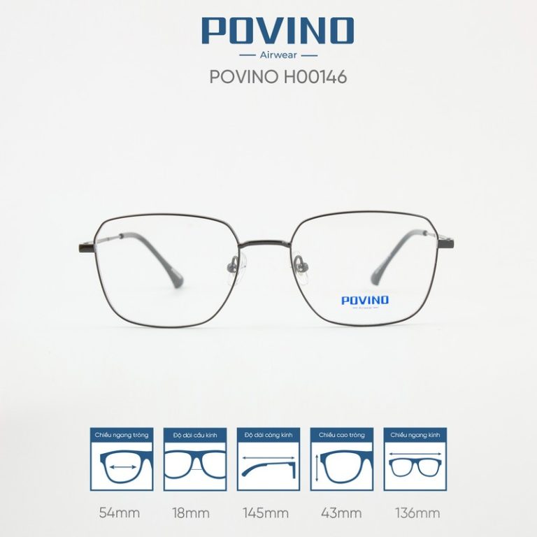 Gọng kính POVINO H00146 - Ảnh 1
