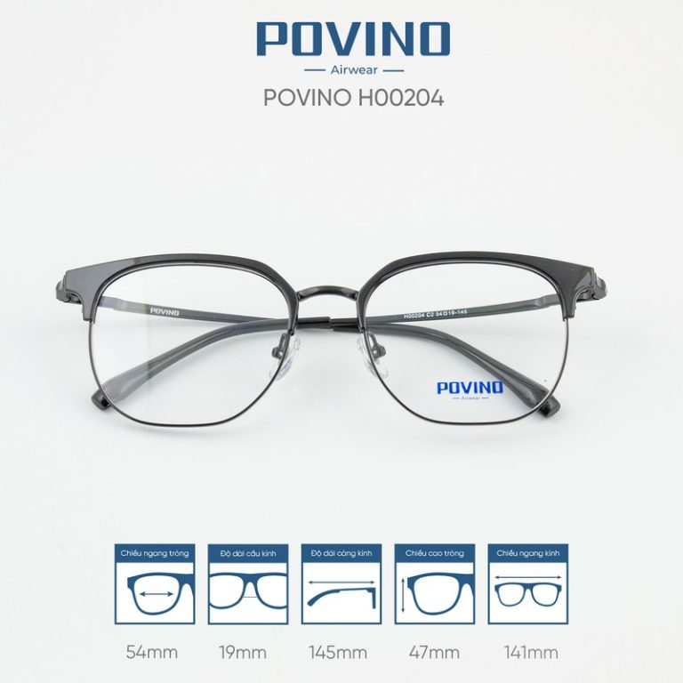 Gọng kính POVINO H00204 - Ảnh 4