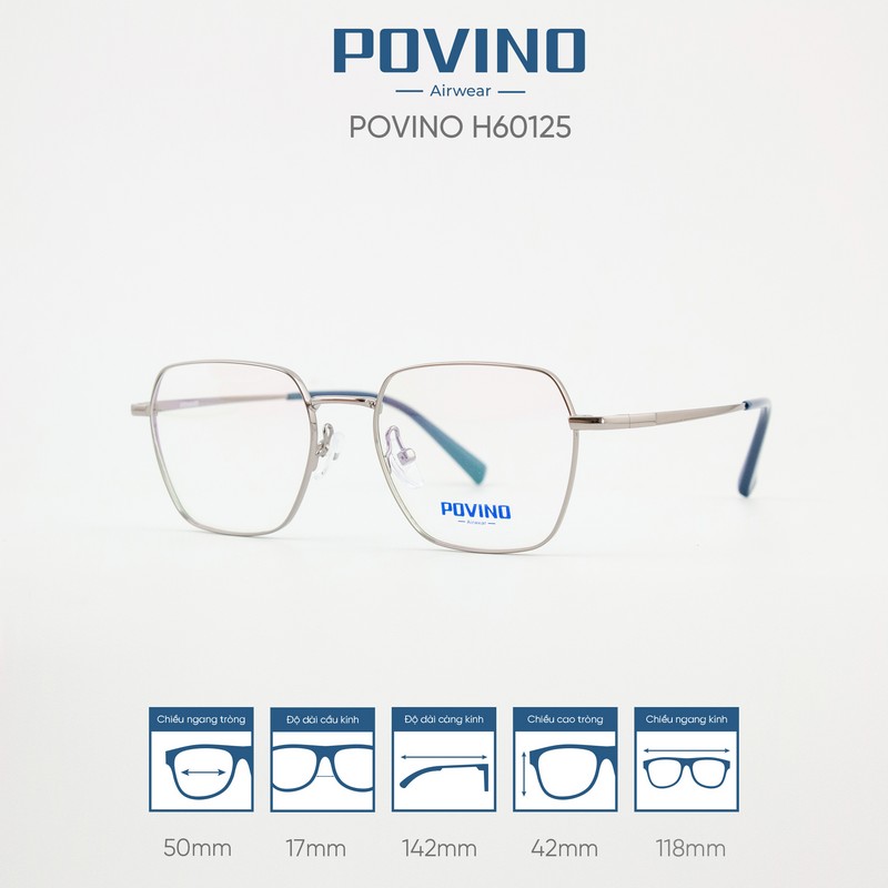 Gọng kính POVINO H60125 - Ảnh 6