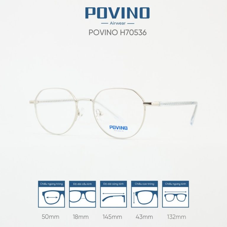Gọng kính POVINO H70536 - Ảnh 6