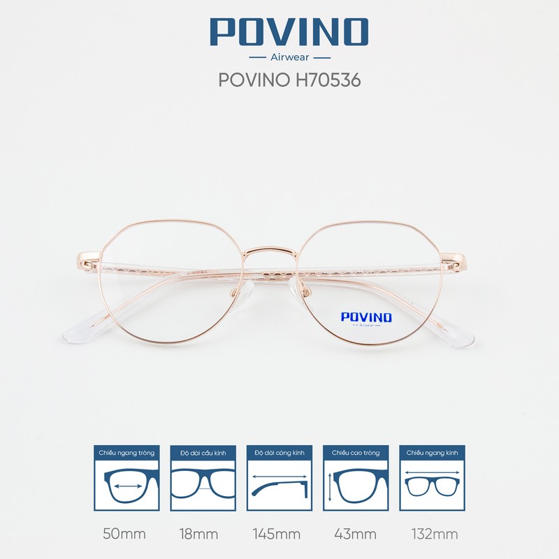 Gọng kính POVINO H70536 - Ảnh 2