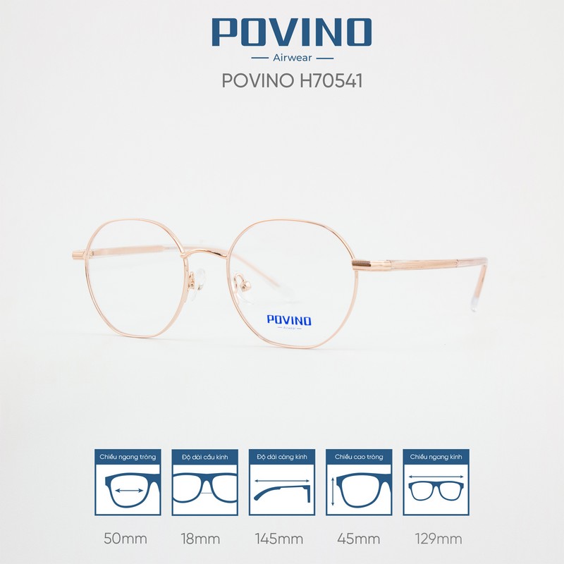 Gọng kính POVINO H70541 - Ảnh 7