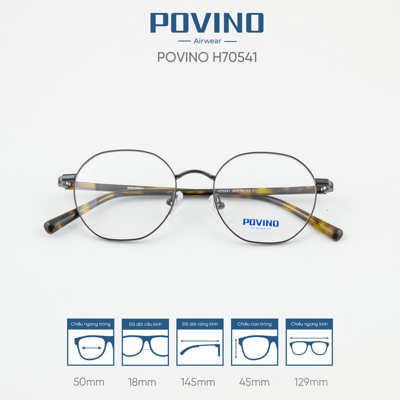 Gọng kính POVINO H70541 - Ảnh 5