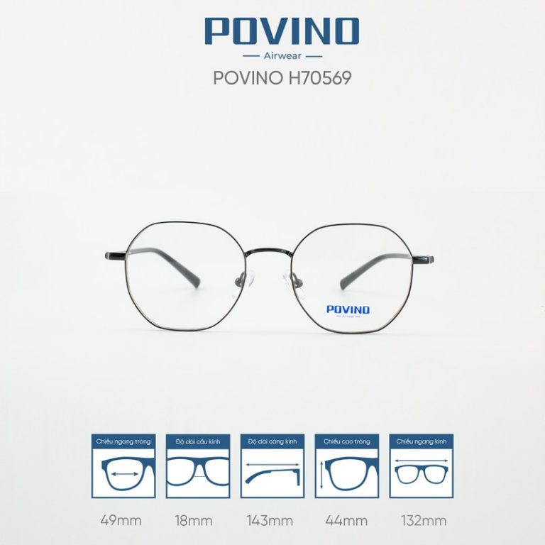 Gọng kính POVINO H70569 - Ảnh 1