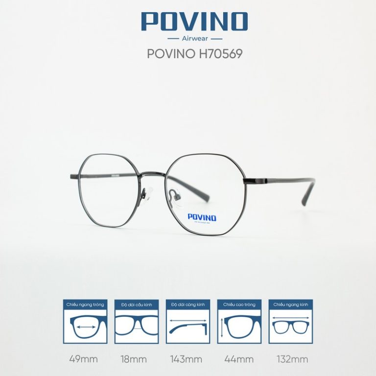 Gọng kính POVINO H70569 - Ảnh 7