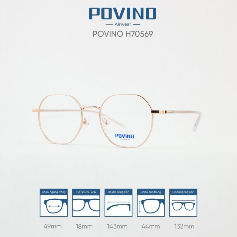 Gọng kính POVINO H70569 - Ảnh 5