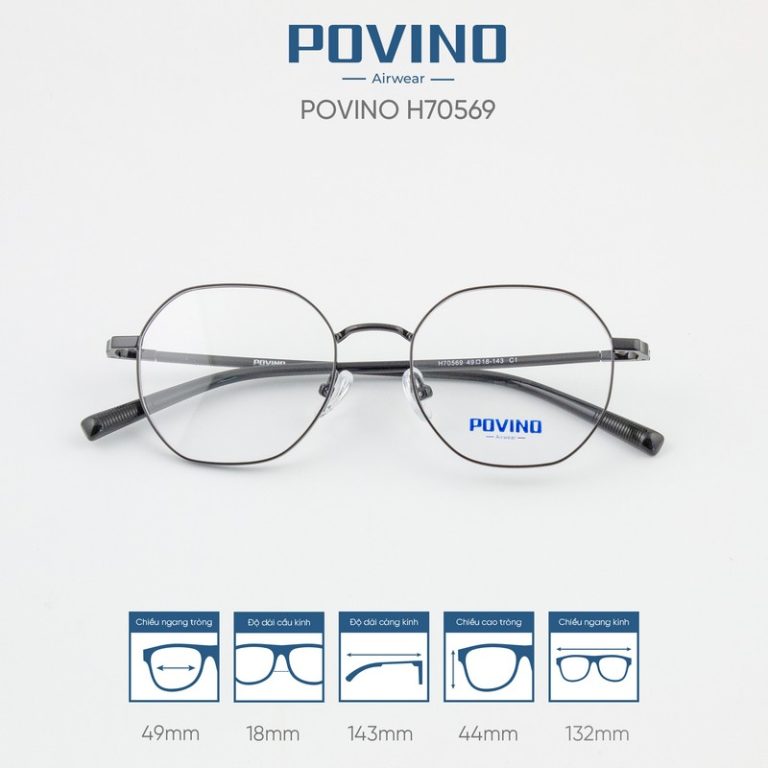 Gọng kính POVINO H70569 - Ảnh 4