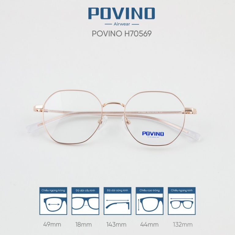 Gọng kính POVINO H70569 - Ảnh 2