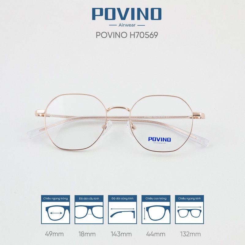 Gọng kính POVINO H70569