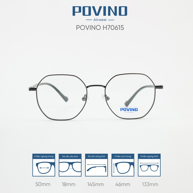 Gọng kính POVINO H70615 - Ảnh 1