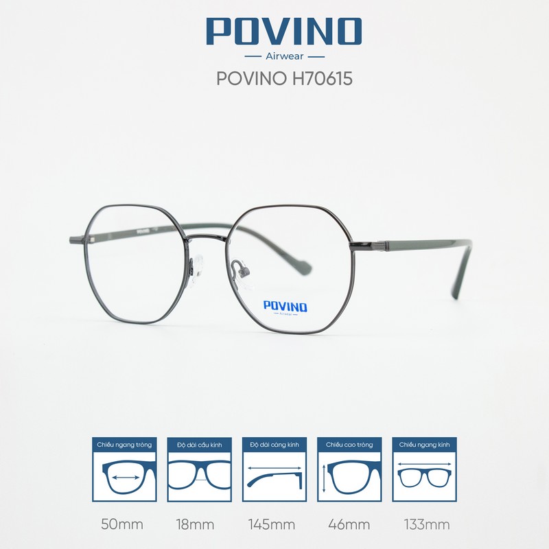 Gọng kính POVINO H70615 - Ảnh 4