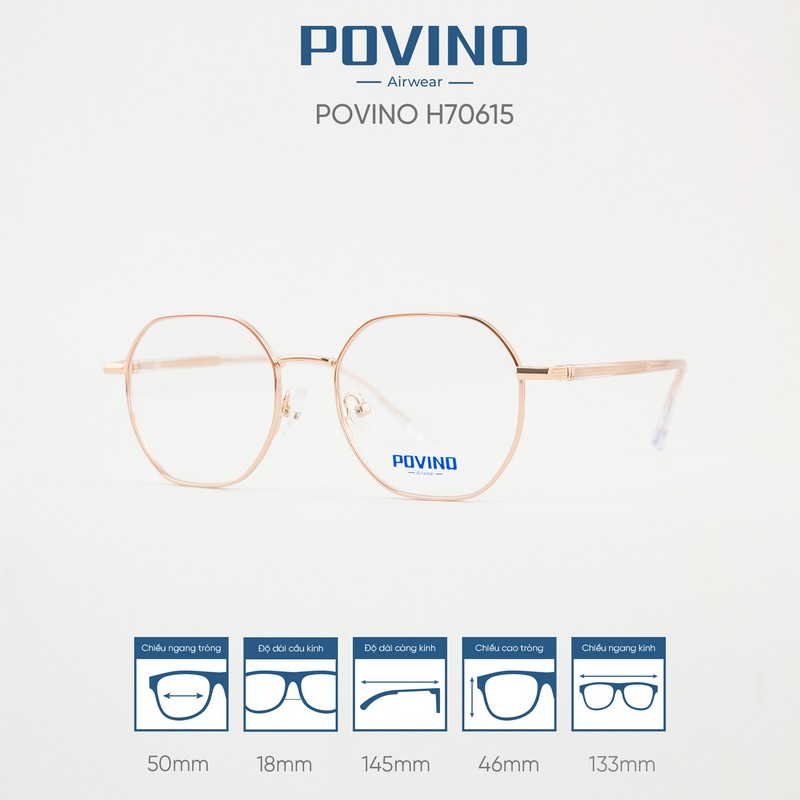 Gọng kính POVINO H70615 - Ảnh 5