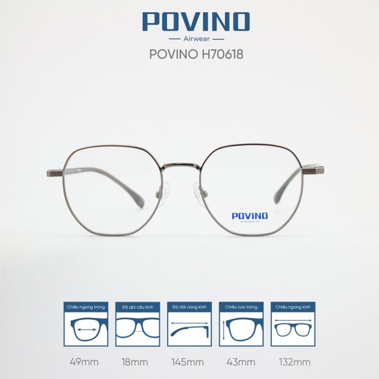 Gọng kính POVINO H70618 - Ảnh 1