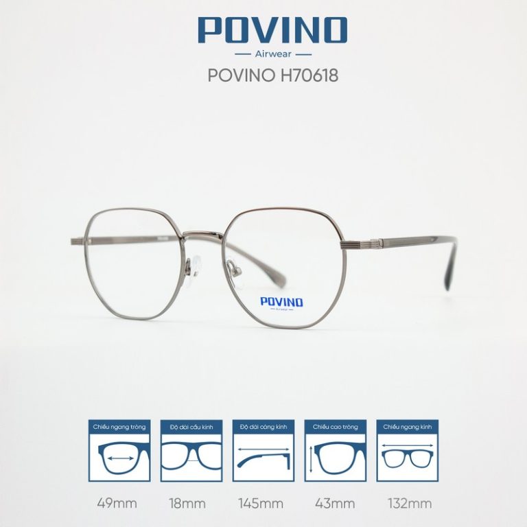Gọng kính POVINO H70618 - Ảnh 5