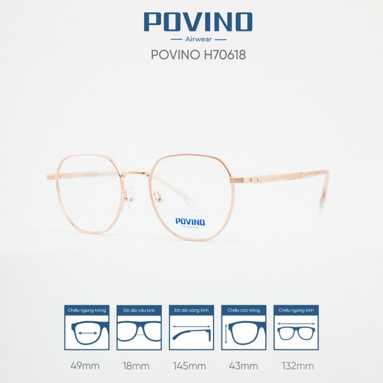 Gọng kính POVINO H70618 - Ảnh 4