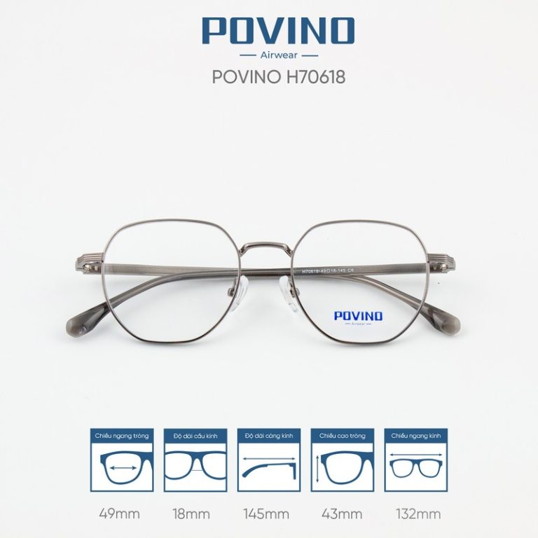Gọng kính POVINO H70618 - Ảnh 3
