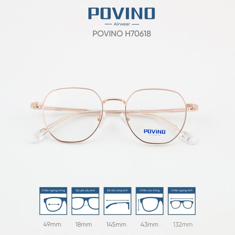 Gọng kính POVINO H70618 - Ảnh 2