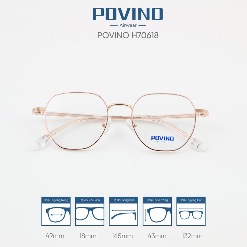 Gọng kính POVINO H70618 - Ảnh 2